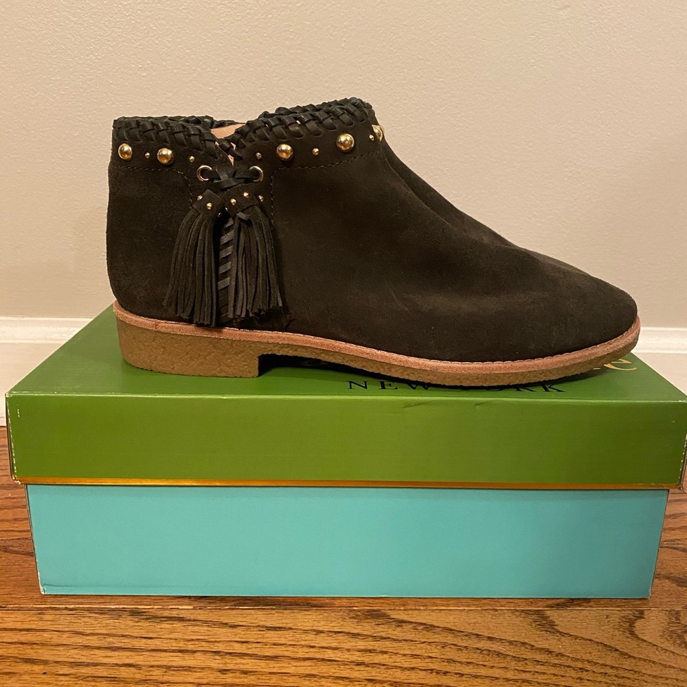 Kate Spade olive green suede booties**NWB!**